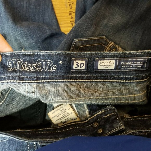 Miss Me Womens Jeans 30 Measures 30x33 Boot - Picture 6 of 10